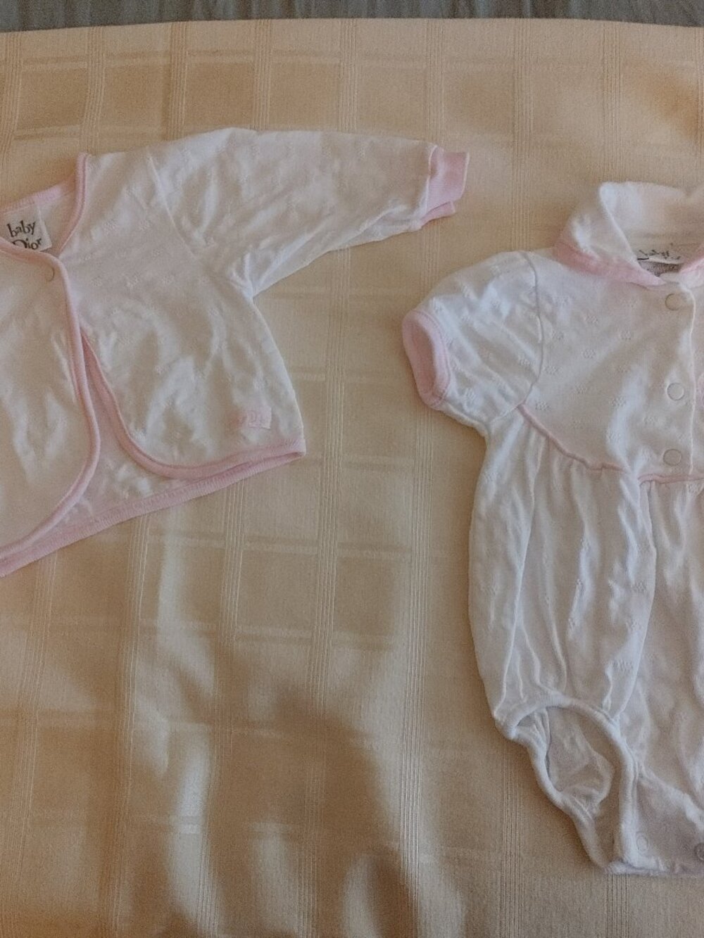 Vintage Baby Dior Girl Newborn Two~Piece Outfit